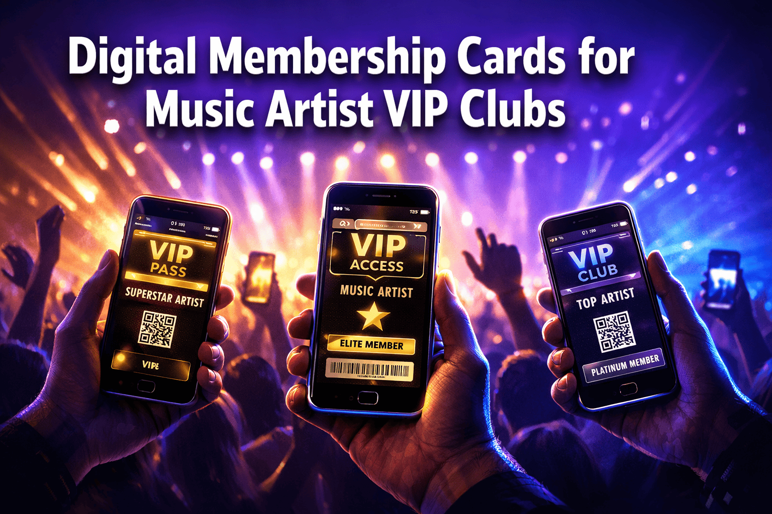 Digital Membership Cards for Music Artist VIP Club to Gain Superfans