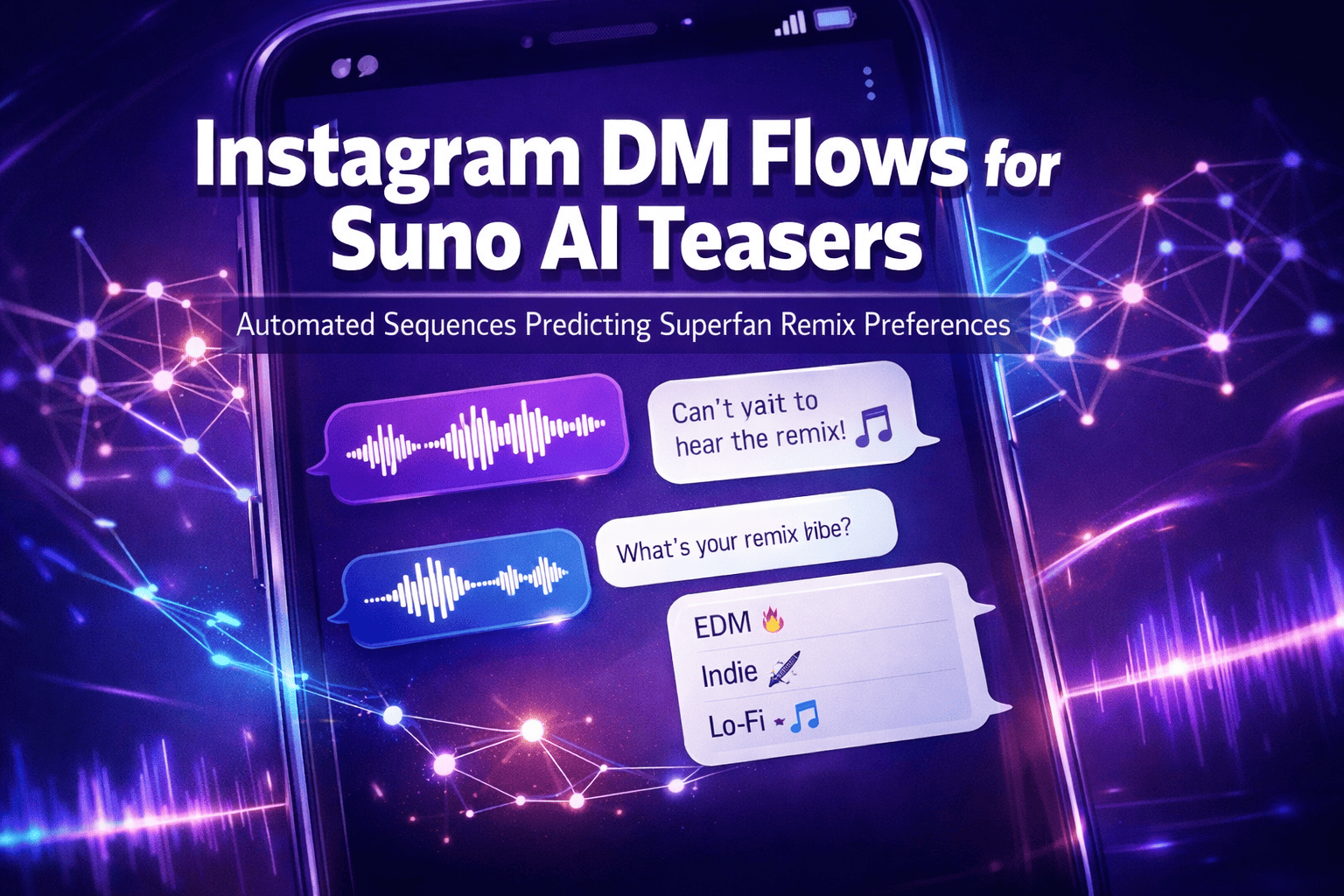 Instagram DM Flows for Suno AI Teasers: Automated Sequences Predicting Superfan Remix Preferences