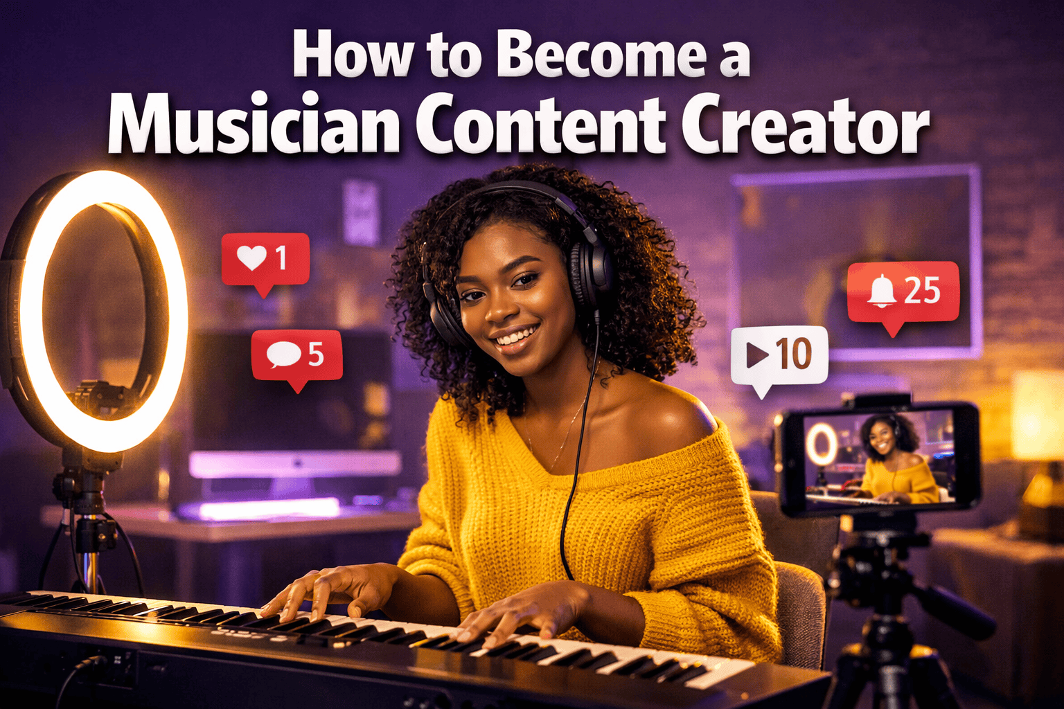 how to become a musician content creator