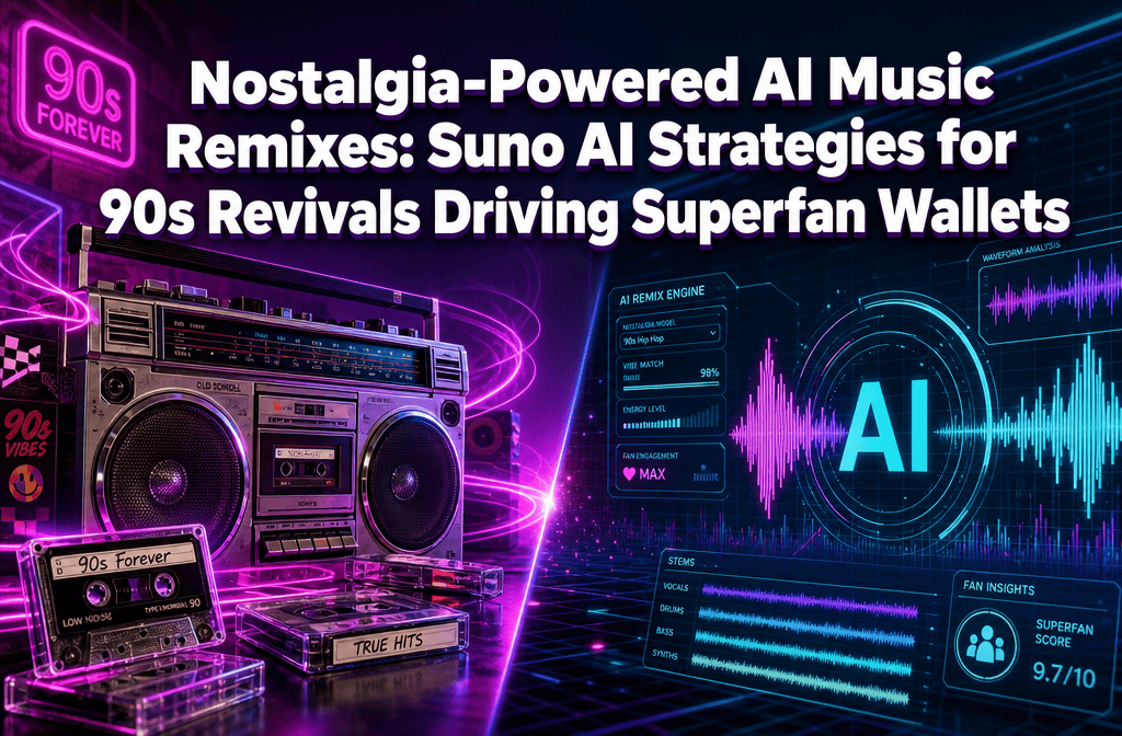 Nostalgia-Powered AI Music Remixes: Suno AI Strategies for 90s Revivals Driving Superfan Wallets