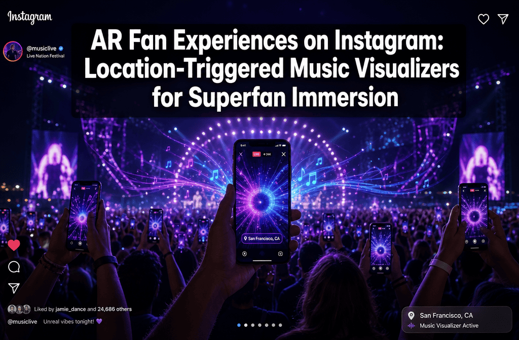 AR Fan Experiences on Instagram: Location-Triggered Music Visualizers for Superfan Immersion