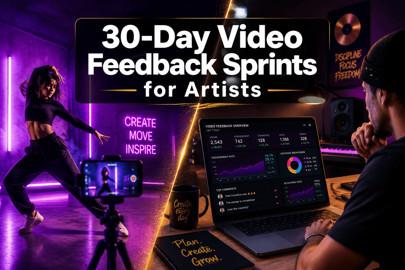 Interactive 30-Day Video Feedback Sprints for Artists: Design Viral Dance Contests and Video Surveys That Actually Finish